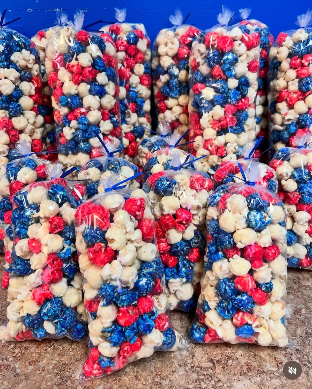 July 4th Mix popcorn