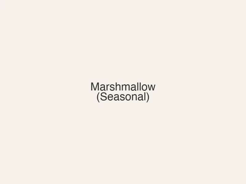 Marshmallow popcorn, seasonal